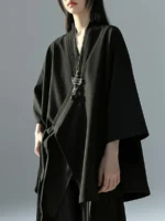 Kimono cardigan vintage japonais femme streetwear